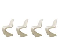 Panton Chair Chaise plastique Beige Vitra VERSION SPECIALE Set de 4 pièces - VITRA 440035EA 4 ER SET
