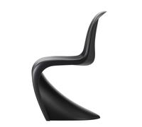 Panton Chair Plastique Chaise Vitra Deep black NOUVELLE HAUTEUR - 4055737096747