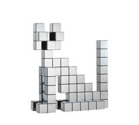 Panton Cubes Cat Chrome Sculpture Vitra - VITRA 21513042