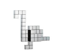 Panton Cubes Flamingo Chrome Sculpture Vitra - VITRA 21513022