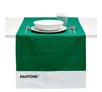 Pantone Chemin de Table Moderne 100 % Coton 220 g - Doux et Durable - Idéal pour Accessoires de Cuisine et Sets de Table en Tissu - 45 x 145 cm - Vert