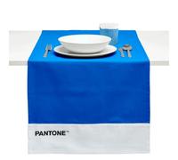 Pantone Chemin de Table Moderne en 100 % Coton, 220 g, Nappe Centrale Souple et résistante, idéale pour Accessoires de Cuisine et Sets de Table en Tissu, 45 x 145 cm, Bleu