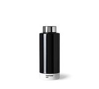 PANTONE Gourde anti-fuite à double paroi en acier inoxydable avec fonction thermique Noir 419 500 ml