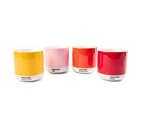 Pantone Latte Thermo Cup, 220ml, 4 Pack - Yellow, Red, Orange, Light Pink