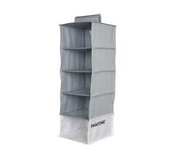 PANTONE™ Organiseur de rangement à suspendre 5 compartiments vêtements et accessoires, organisateur de placard vertical pliable, diviseurs pour armoire intérieure de rangement et vêtements 84 x 30 x