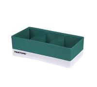 PANTONE™ - Organiseur de rangement et tiroirs peu encombrants, 1 pièce, 3 compartiments à linge et vêtements, organisateur de tiroirs de salle de bain, chambre à coucher, rangements, séparateurs pour