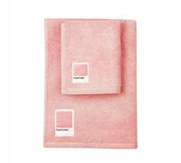 PANTONE™ - Serviettes de bain pour visage et bidet en éponge pur coton 100 % certifié OEKO-TEX, set de serviettes de bain pour visage et invité 50 x 100 cm et 40 x 50 serviettes hygiéniques souples