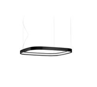 Panzeri Zero Square Sospensione 50 Pendelleuchte, noir