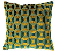 Paoletti Empire Housse de Coussin Bleu Sarcelle/doré 45 x 45 cm
