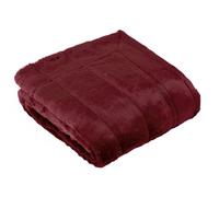 Paoletti Empress Jeté en Fausse Fourrure - Couverture Douce, élégante et Lourde, décoration Minimaliste pour lit ou canapé (Rubis - 140 x 200cm)