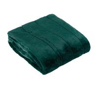 Paoletti Empress Jeté en Fausse Fourrure - Couverture Douce, élégante et Lourde, décoration Minimaliste pour lit ou canapé (émeraude - 140 x 200cm)