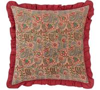 Paoletti Haven Coussin en Velours de Coton et Plumes Motif Floral