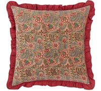 Paoletti Haven Floral Housse de Coussin en Velours de Coton Rose pâle 50 x 50 cm