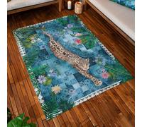 Paoletti Tapis extérieur intérieur/extérieur imprimé Majorelle - Azur - 120x170cm