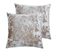 Paoletti Verona Lot de 2 Coussins rembourrés en Polyester Beige 55 x 55 cm
