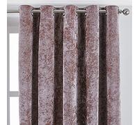 Paoletti Verona Ringtop Oeillet Rideaux, Polyester, Fard à Joues, 229cm 229cm x Largeur Goutte (90" x 90" Pouce)