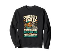 Papa travailleur de la Construction malaxeur à béton Sweatshirt