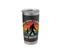 Papa You're a Legend Like Bigfoot ! Rétro Fête des Pères Bigfoot Gobelet isotherme en acier inoxydable double paroi