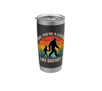 Papa You're a Legend Like Bigfoot ! Rétro Fête des Pères Bigfoot Gobelet isotherme en acier inoxydable double paroi