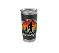 Papa You're a Legend Like Bigfoot ! Rétro Fête des Pères Bigfoot Gobelet isotherme en acier inoxydable double paroi