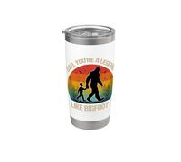 Papa You're a Legend Like Bigfoot ! Rétro Fête des Pères Bigfoot Gobelet isotherme en acier inoxydable double paroi