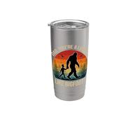 Papa You're a Legend Like Bigfoot ! Rétro Fête des Pères Bigfoot Gobelet isotherme en acier inoxydable double paroi