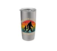 Papa You're a Legend Like Bigfoot ! Rétro Fête des Pères Bigfoot Gobelet isotherme en acier inoxydable double paroi