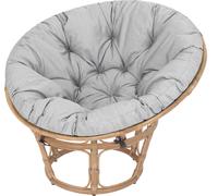 Papasan coussin Soa - Ø114 cm, 8 cm d'épaisseur - vert, résistant aux intempéries, OEKO-TEX, coussin rond pour Jordrup & fauteuil suspendu | Pillowprim