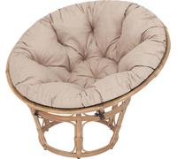 Papasan coussin Soa - Ø114 cm, 8 cm d'épaisseur - vert, résistant aux intempéries, OEKO-TEX, coussin rond pour Jordrup & fauteuil suspendu | Pillowprim