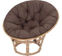 Papasan coussin Soa - Ø114 cm, 8 cm d'épaisseur - vert, résistant aux intempéries, OEKO-TEX, coussin rond pour Jordrup & fauteuil suspendu | Pillowprim