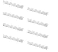 papasbox 8 * 120CM 40W Réglette LED, Réglette LED 3200K Blanc Chaud, Led Plafonnier Angle de faisceau de 130°, Néon Tube LED pour Atelier Bureau Chambre Salon Cuisine