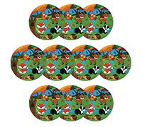 Paper - Baker Ross Assiettes en Carton motif Animaux de la Forêt - Lot de 10, Decoration Anniversaire Enfant (FX158)