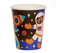 Paper - Baker Ross Gobelets Enfants en Carton motif Système Solaire - Lot de 10, Decoration Anniversaire Enfant (FX318)