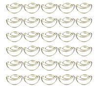 Paper Clip Mini Fun Unique Shape Gold Decorative Organizer for Office Home School Iron Wire 2.7 x 1.8cm 30PCS with Storage Box