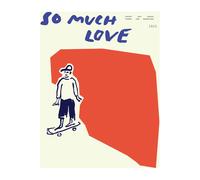 Paper Collective Poster So Much Love Skateboard 30x40 cm