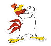 Paper House Productions Looney Tunes Foghorn Leghorn Autocollant en vinyle découpé 8,9 cm