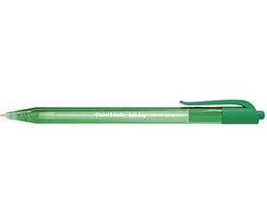 PAPER MATE 40571 Inkjoy 100 Stylo-bille écriture moyenne encre ultra douce résiste bavures rétractable 0,5 mm Vert