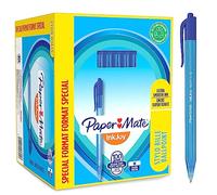 Paper-Mate Stylos bille InkJoy 100 – Pack de 80 rétractables +20 offerts – Bleu