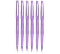 Paper Mate Flair Lot de 6 feutres à pointe moyenne Lilas