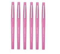 Paper Mate Flair Lot de 6 feutres à pointe moyenne Motif sucette fraise
