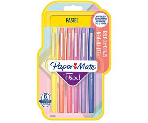 Paper Mate Flair Lot de 6 stylos feutres pastel - Pointe 0,7 mm