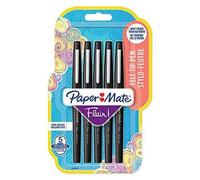 Paper:Mate Stylo feutre Flair, blister de 5, noir