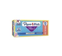 Paper Mate Flair stylo-feutre, pointe Ultra Fine 0,33 mm, encre bleue, boîte de 12