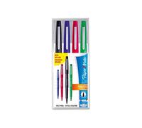 Paper Mate Flair Stylos-feutres de Coloriage | pointe moyenne (0,7 mm) | bleu, rouge, vert et noir | Lot de 4