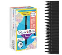 Paper-Mate Stylos feutres Flair Original – pointe moyenne 0,7 mm – encre noire – boîte de 36