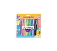 Stylo feutre Paper Mate Flair Tropical écriture moyenne - Pochette de 12