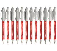 Paper Mate Flexgrip Elite Lot de 12 stylos à bille rétractables Pointe large de 1,4 mm Encre rouge