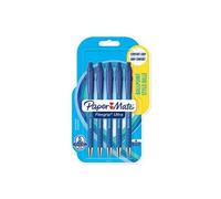 Paper Mate Flexgrip Ultra - 5 Stylos bille rétractables - Bleu - Pointe 1.0mm - sous blister