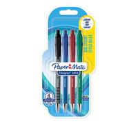 Paper Mate Flexgrip Ultra RT Stylo bille rétractable pointe moyenne 1 mm - lot de 4 couleurs assorties