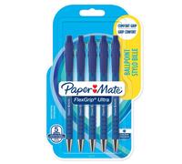 Paper-Mate Stylo bille rétractable Flexgrip Ultra - pointe moyenne (1,0 mm) - encre bleue - lot de 5